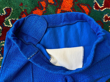 Vintage 1970s Royal Blue Textured Swim Shorts