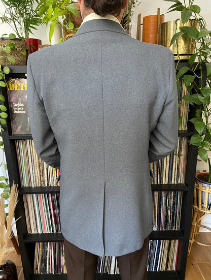 Vintage 1970s Grey Sears Blazer Jacket