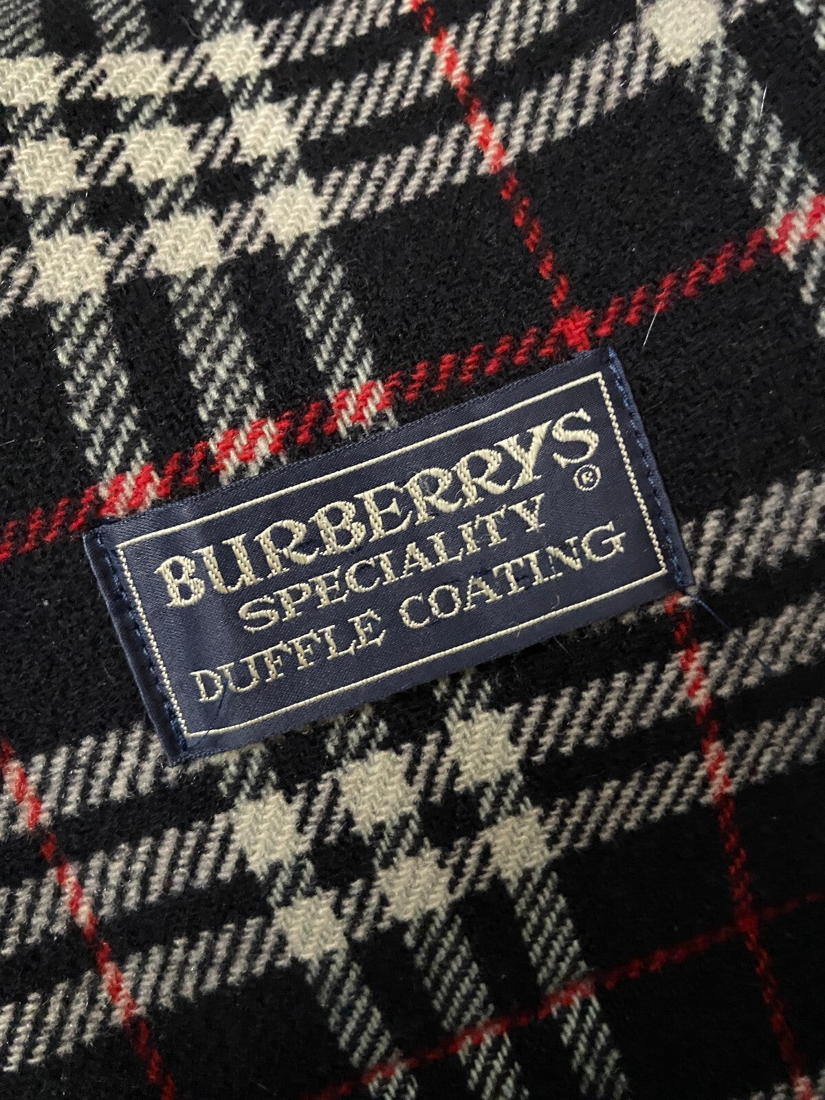 Vintage 90s Navy Burberry Duffle Coat
