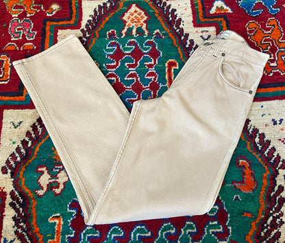 Vintage 90s Beige Levis Striped 443 Jeans W29