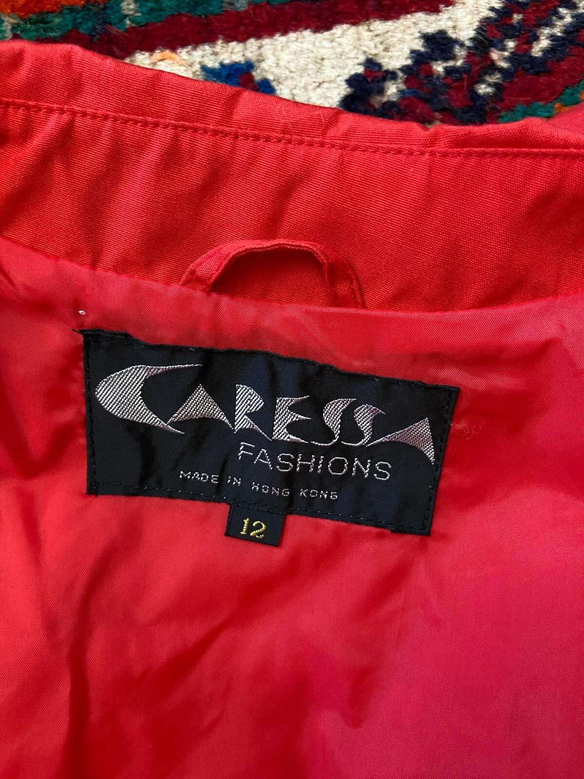 Vintage 1970s Red Mod Raincoat