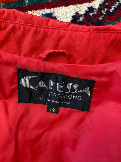 Vintage 1970s Red Mod Raincoat