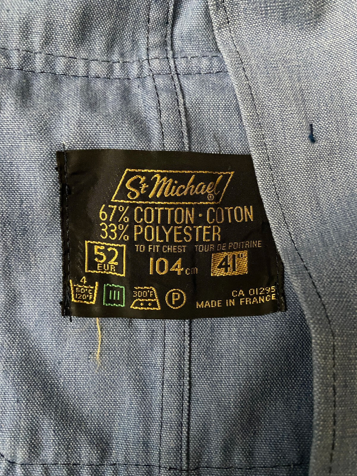Vintage 1970s St Michael Dagger Collar Denim Jacket