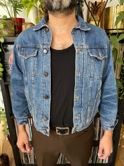 Vintage 90s Mr Wrangler Padded Denim Jacket