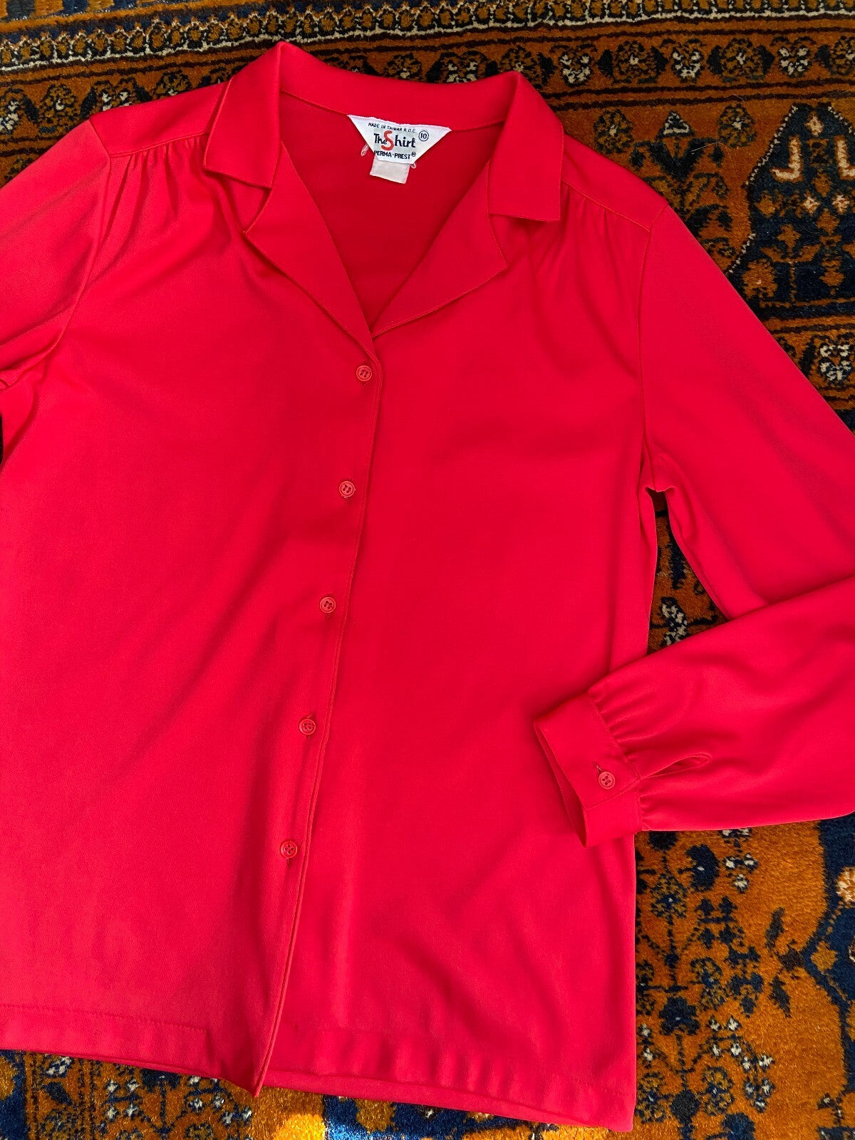 Vintage 1970s Red Perma-Prest Shirt