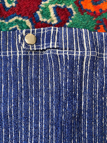 Vintage 1970s Navy Textured Swim Shorts
