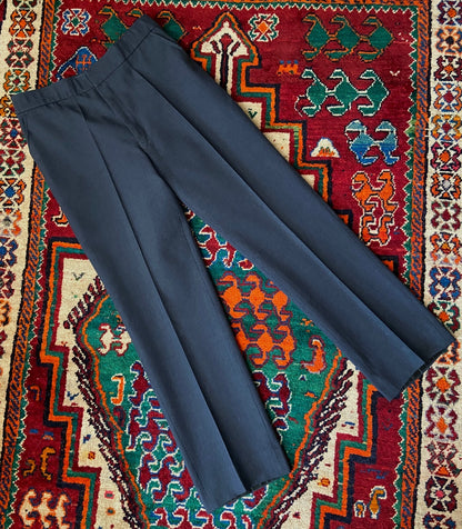 Vintage 1970s Payne's Grey Deadstock Barrack Trousers W33/L31.5