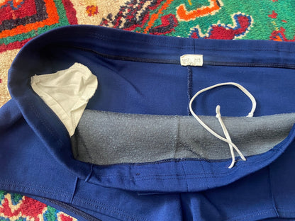 Vintage 1970s Navy Seamed Erima Swim Shorts