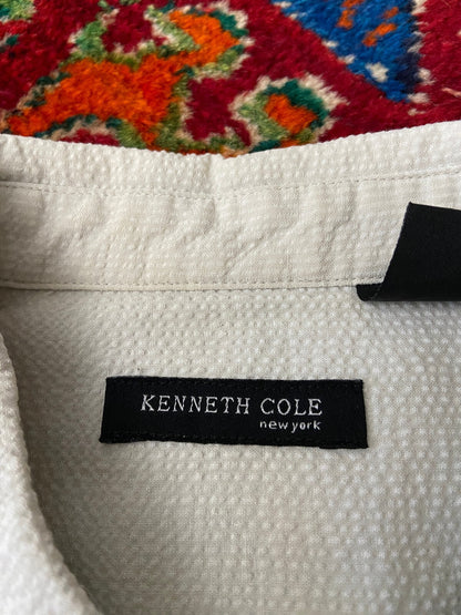 Vintage 90s Kenneth Cole Embroidered Bohemian Shirt