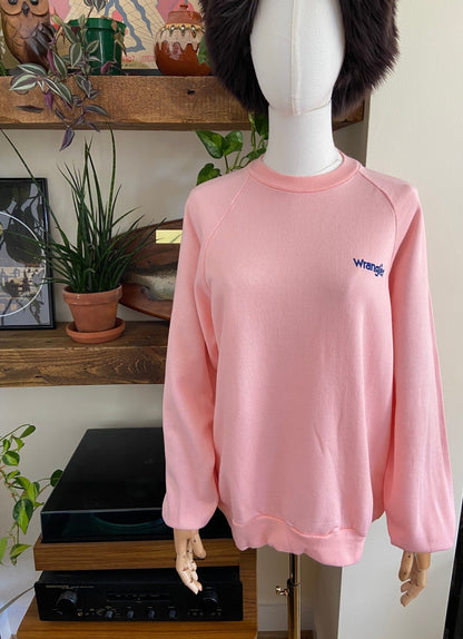 Vintage 1980s Pink Wrangler Sweatshirt