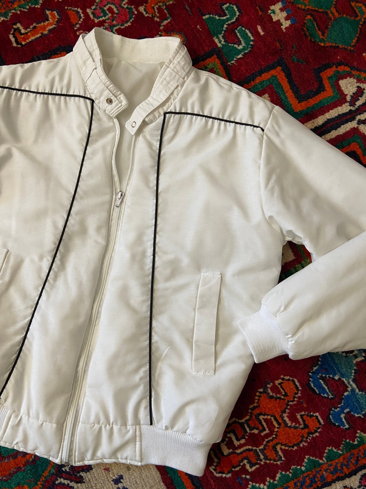 Vintage 1970s White Ski Jacket