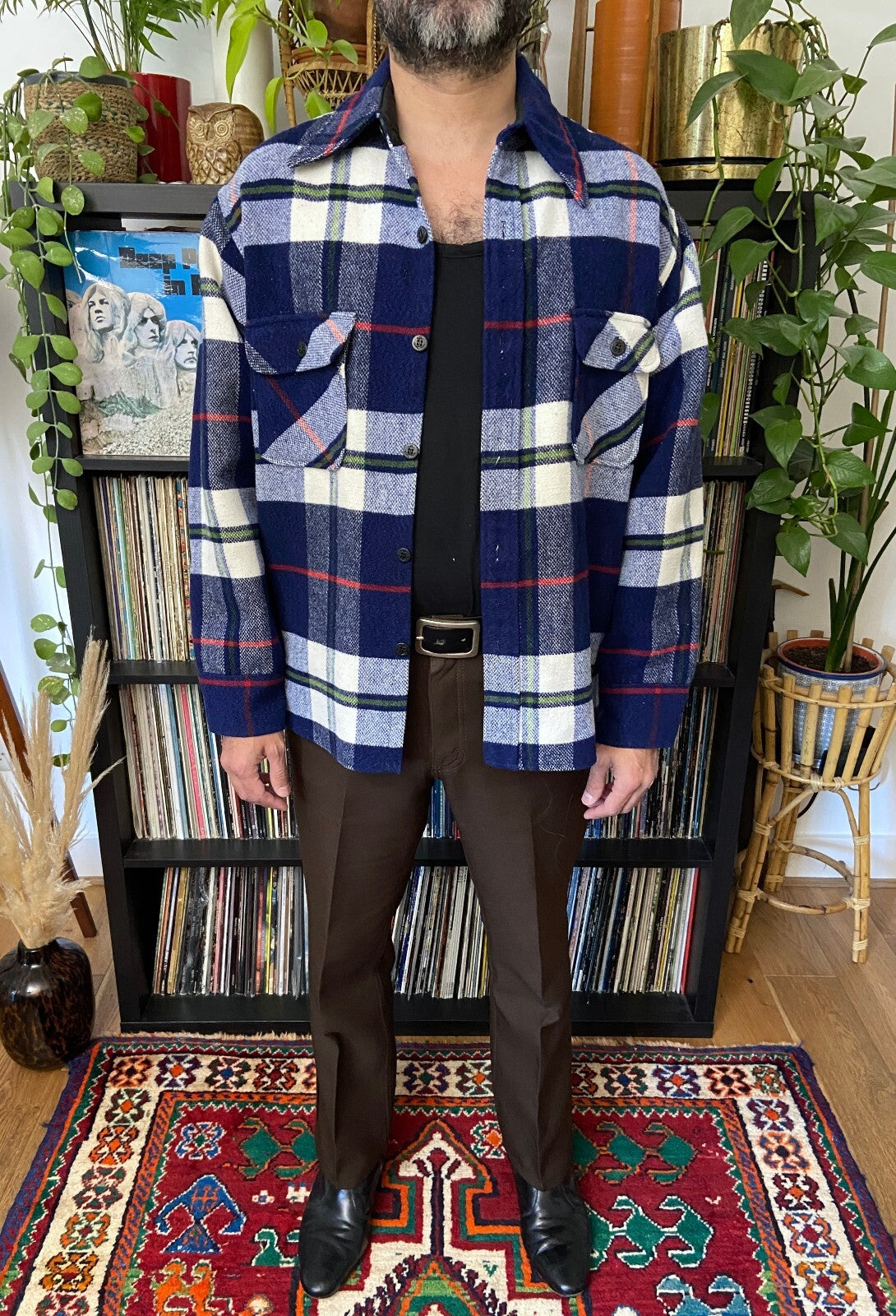 Vintage 1970s Deadstock JCPenney Plaid Shacket