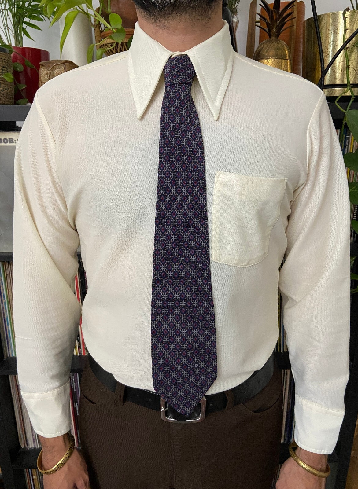 Vintage 1980s Silk Pierre Cardin Tie