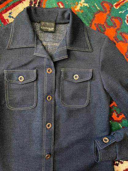 Vintage 1970s Denim Look Leisure Jacket