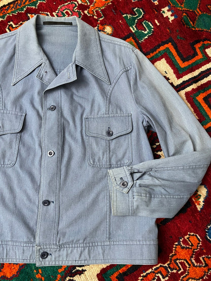 Vintage 1970s St Michael Dagger Collar Denim Jacket