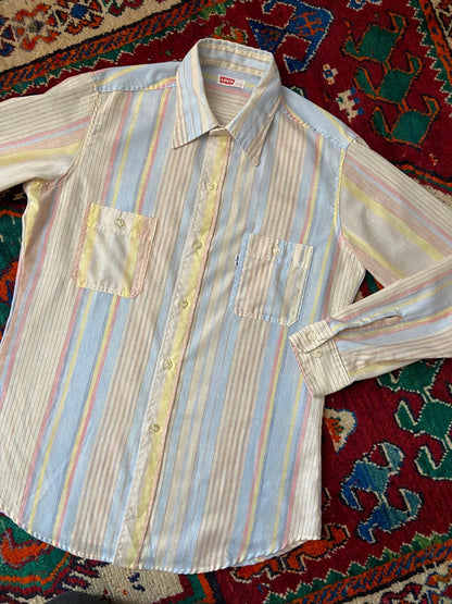 Vintage 1970s Levi's Striped Pastel Shirt