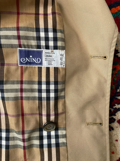 Vintage 1970s Beige Belted Raincoat