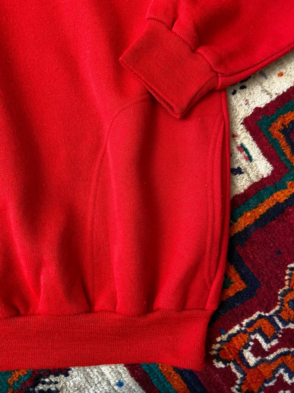 Vintage 1970s Red Sports Sweater