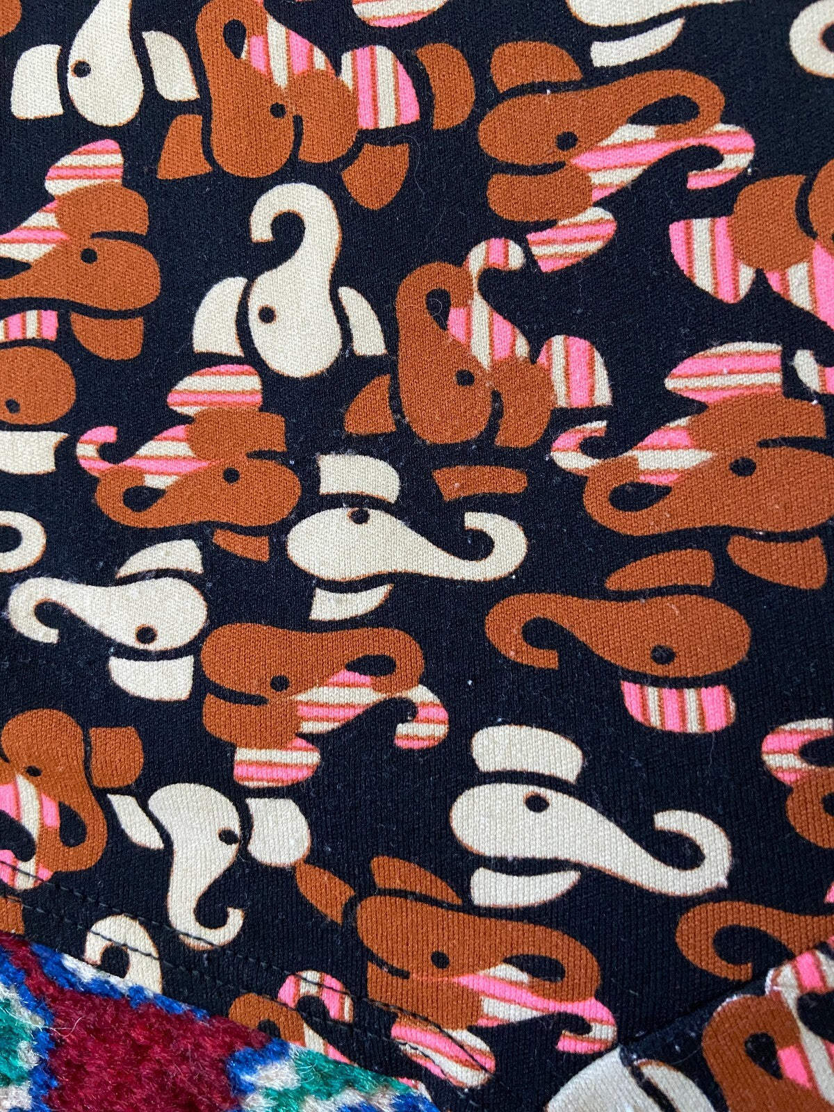Vintage 1970s Elephant Print Swim Shorts