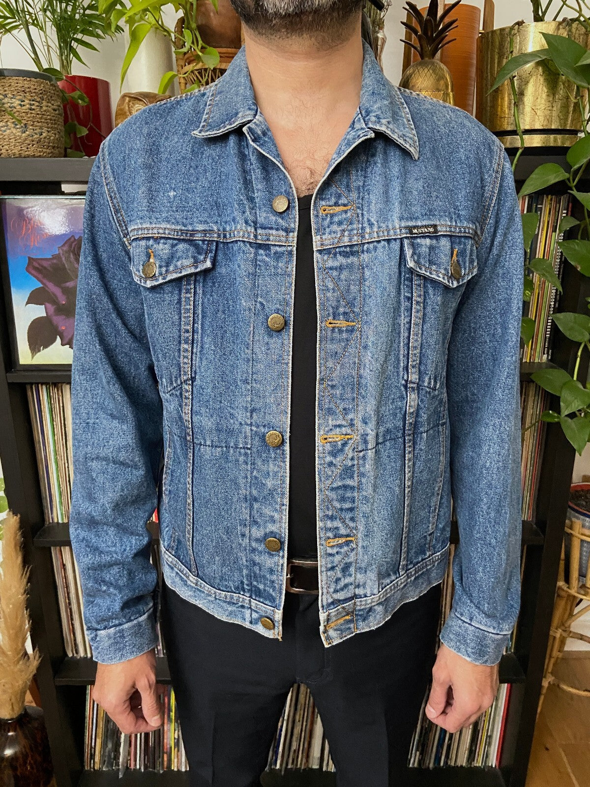 Vintage 1980s Mustang Denim Jacket