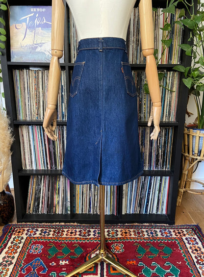 Vintage 1980s Levis Orange Tab Denim Skirt