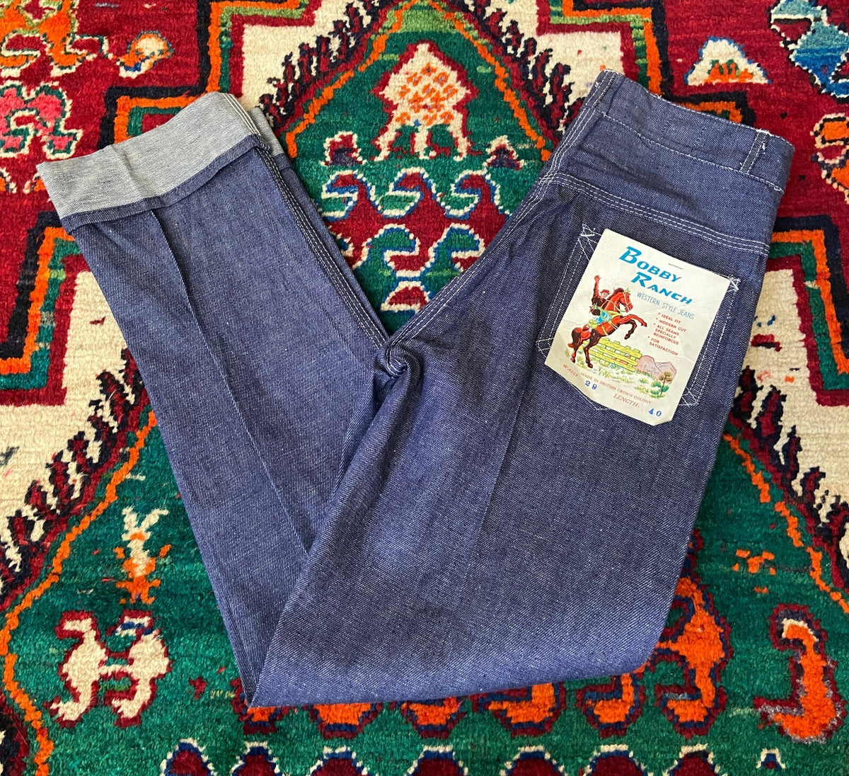 Vintage 1960s Bobby Ranch Jeans W29 / L29-31.5"