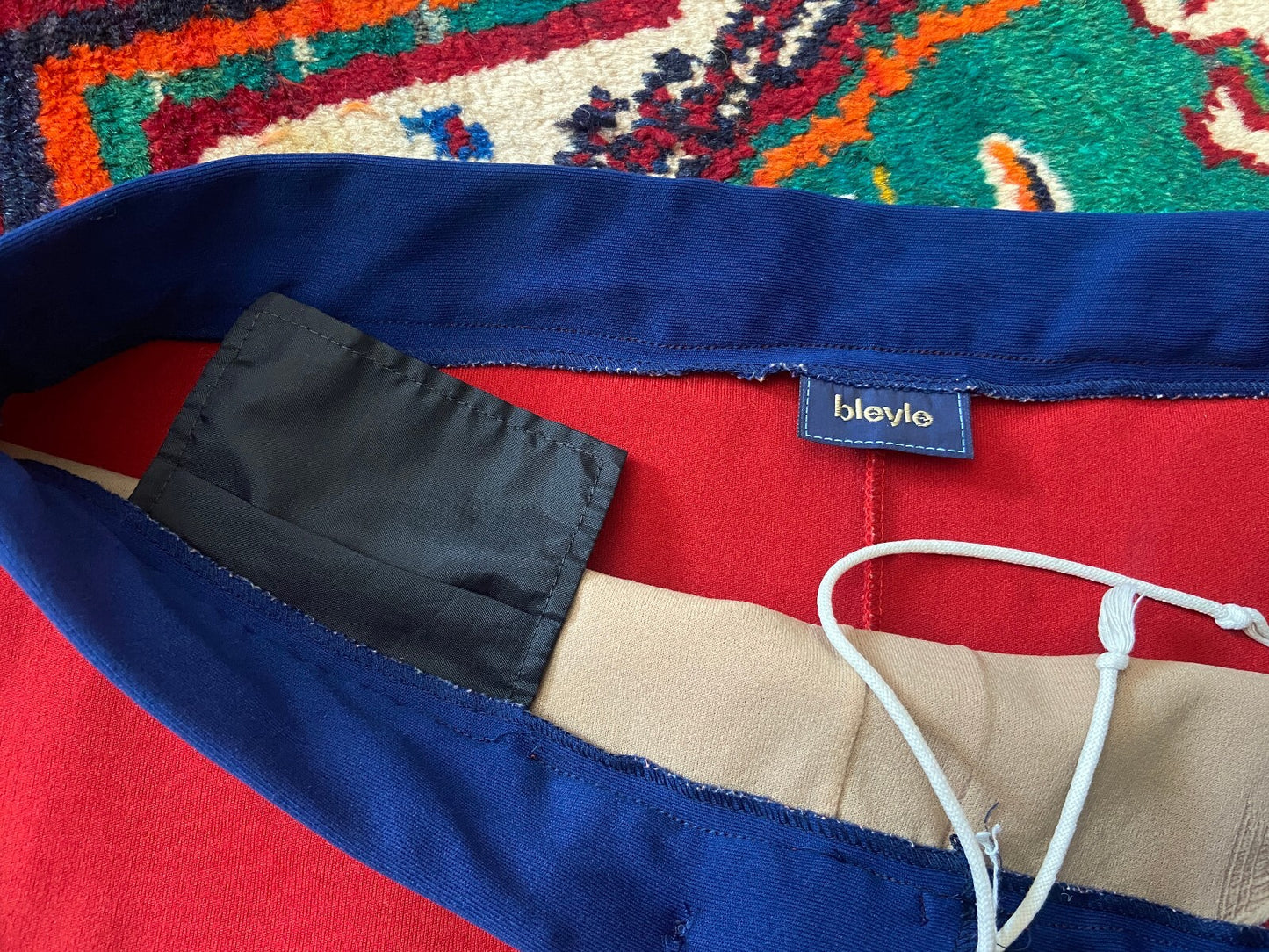 Vintage 1970s Red & Navy Swim Shorts