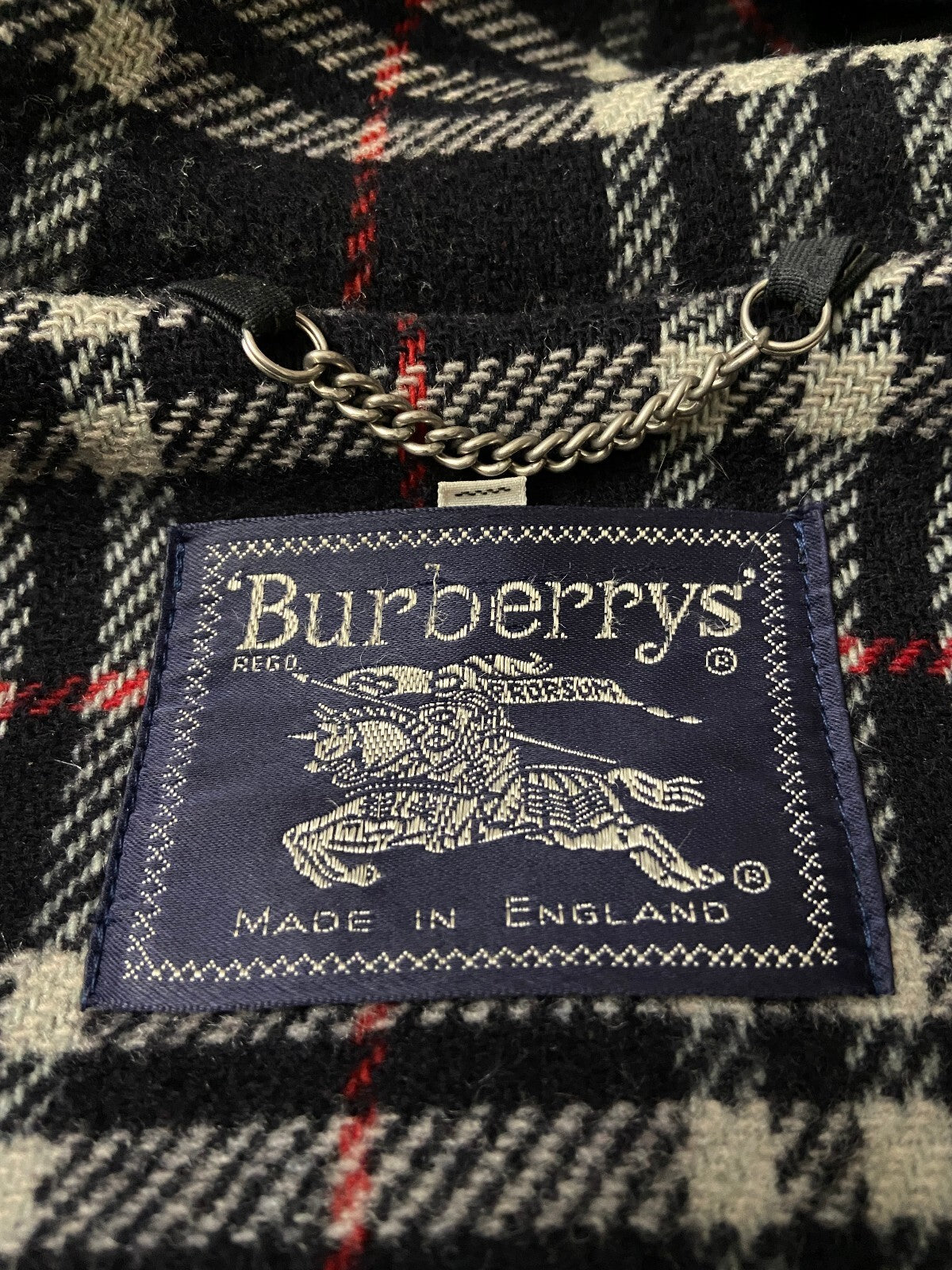 Vintage 90s Navy Burberry Duffle Coat
