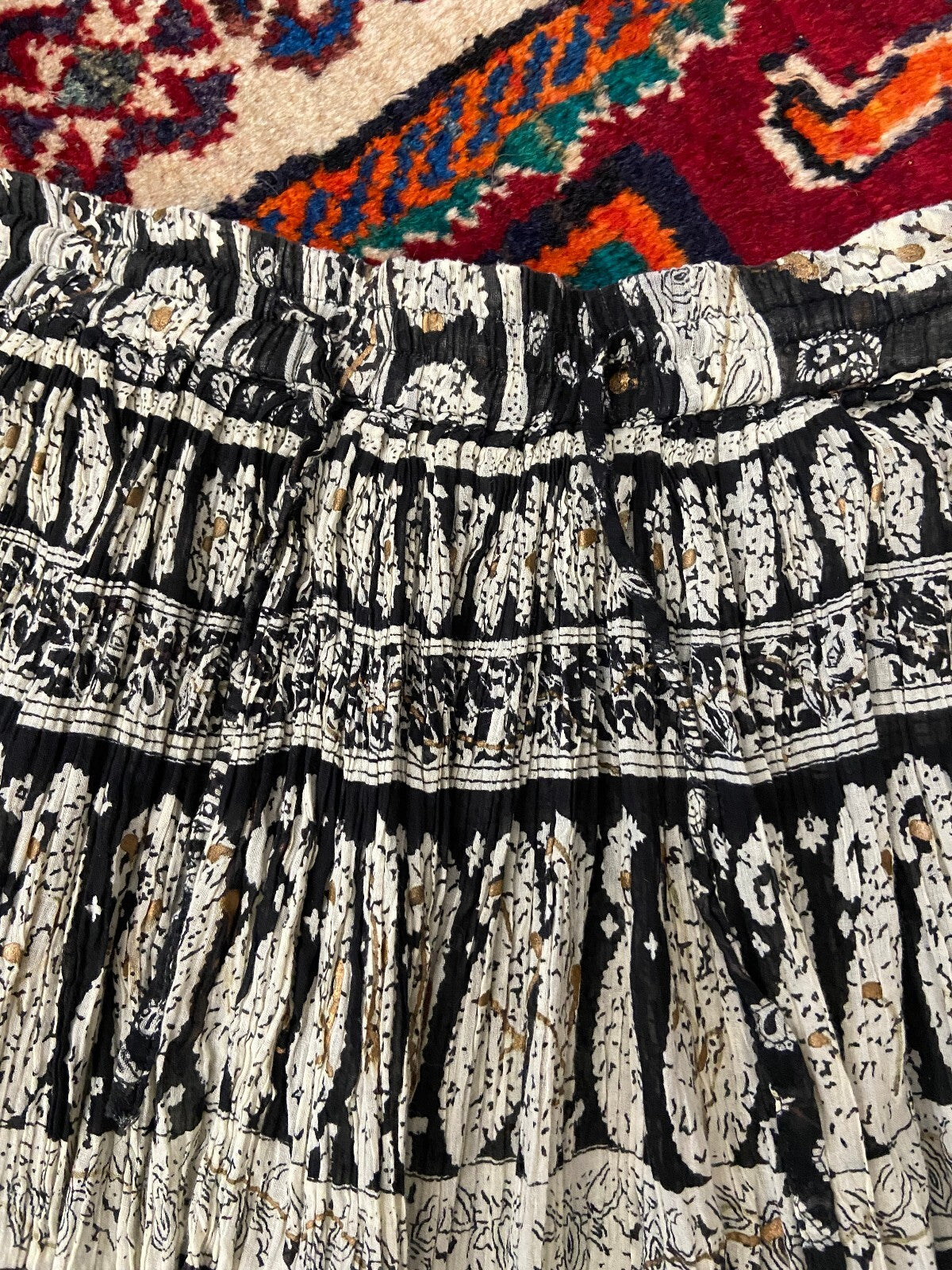 Vintage 90s Bohemian Crinkle Skirt