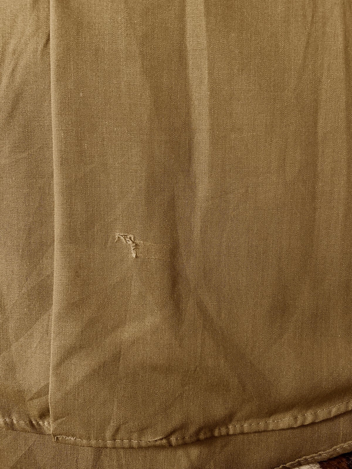Vintage 1970s Tan Dagger Collar Shirt