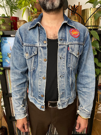 Rare Vintage 1960s Levi's Big E 557 D Button Denim Jacket