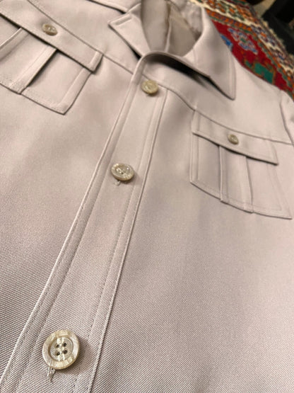 Vintage 1970s Beige Safari Leisure Jacket