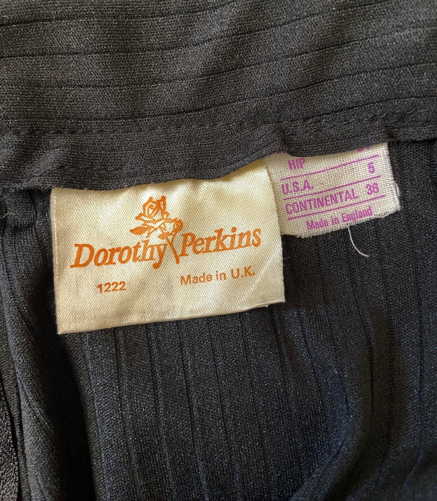 Vintage 1970s Black Dorothy Perkins Maxi Skirt