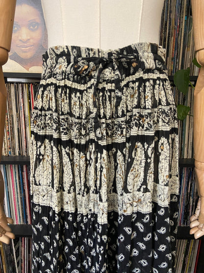 Vintage 90s Bohemian Crinkle Skirt