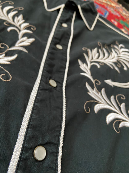 Vintage Embroidered Panhandle Slim Rodeo Western Shirt