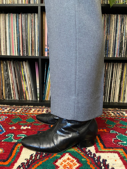 Vintage 1970s Grey Tesco Trousers W34 / L26