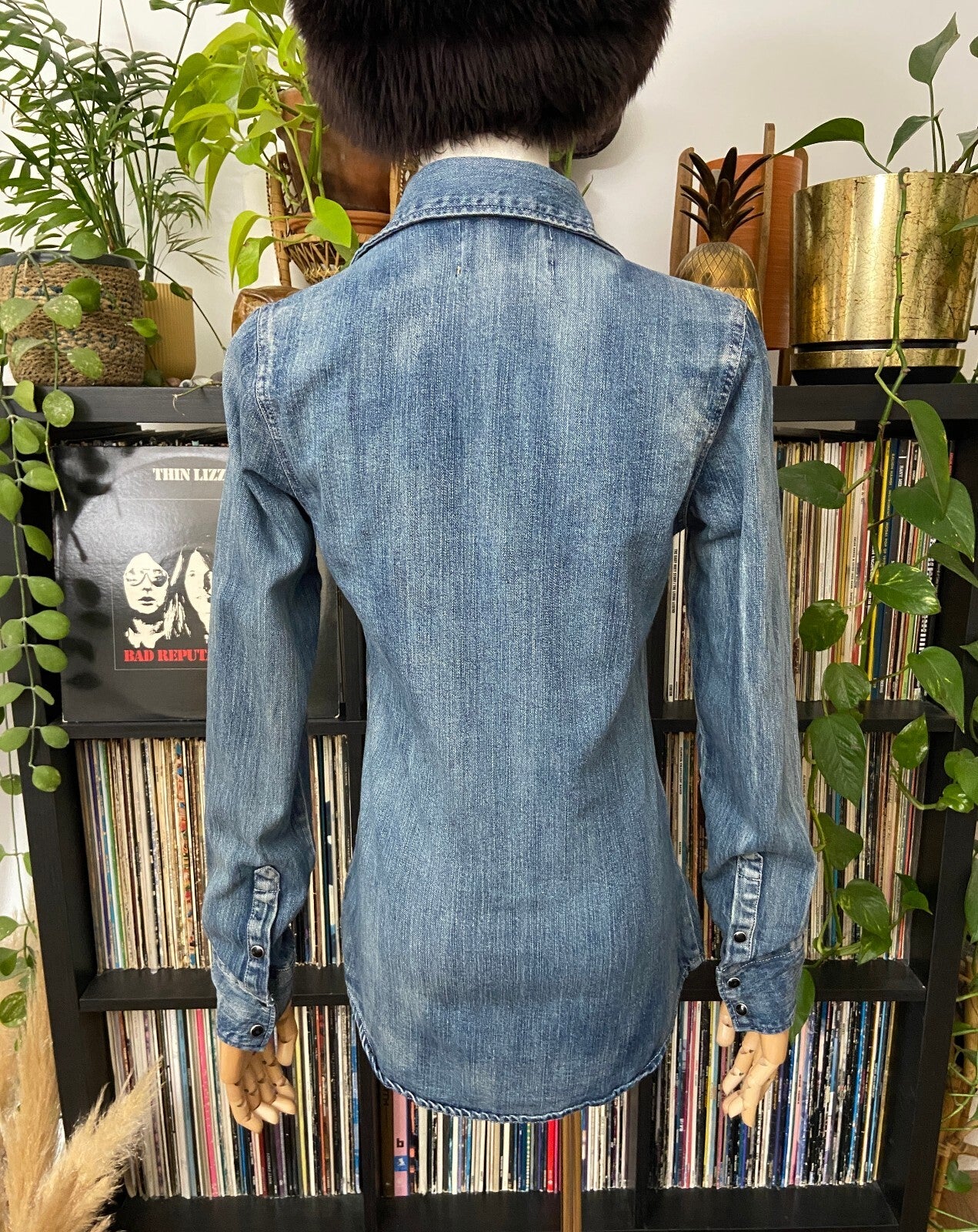 Vintage Y2K Cowgirl Legend Denim Western Shirt