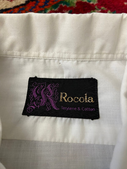 Vintage 1970s Embroidered Dress Shirt