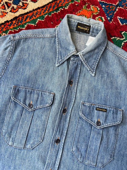 Vintage 1970s Wrangler Denim Shirt