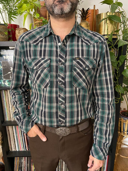 Vintage 90s Green Lee Western Shirt