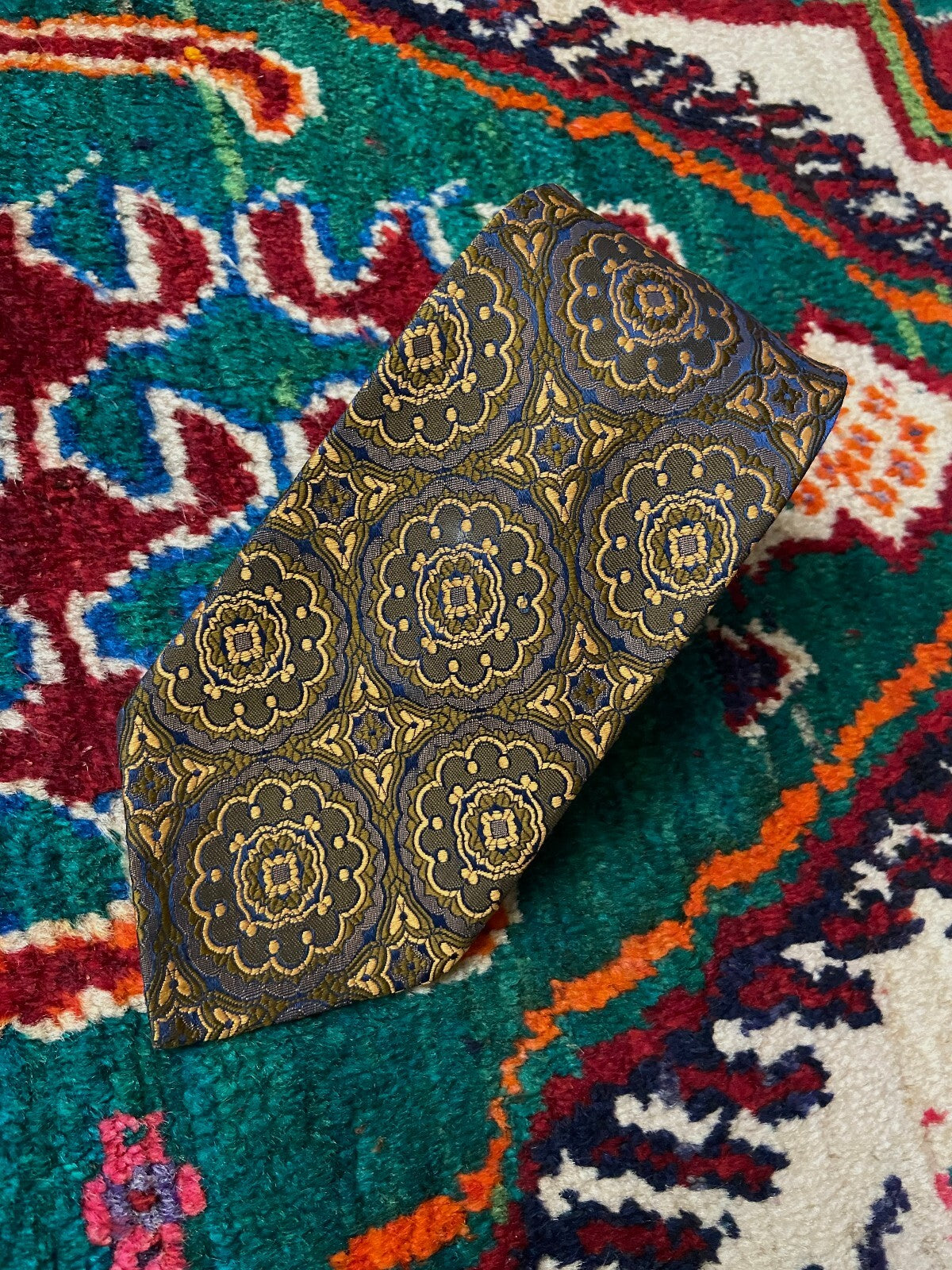 Vintage 1960s St Michael Woven Pattern Tie