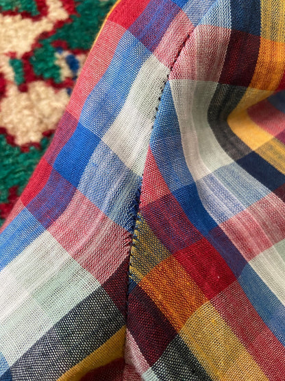 Vintage 1970s Tartan Western Shirt
