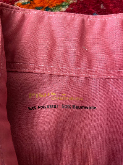 Vintage 1970s Pink Dagger Collar Shirt