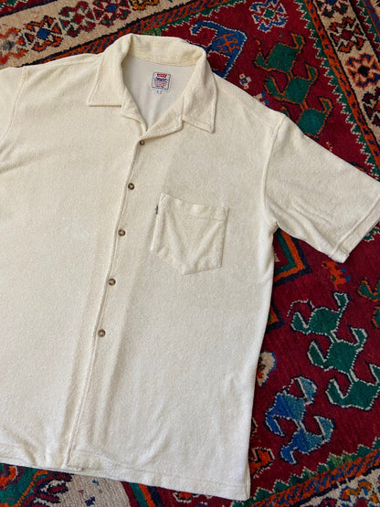 Vintage 90s Camp Collar Terry Levi's Shirt