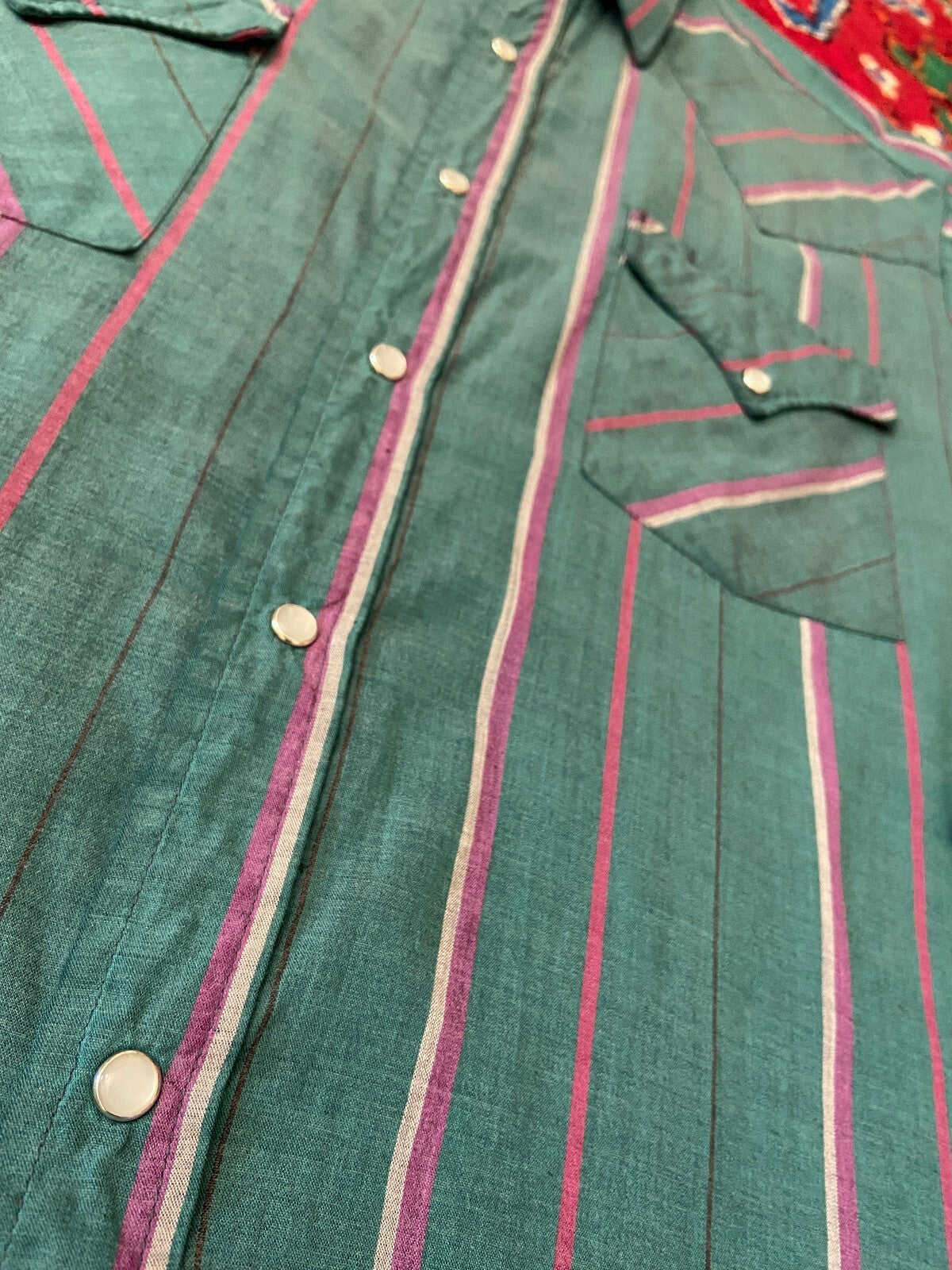 Vintage 90s Green Ely Western Shirt