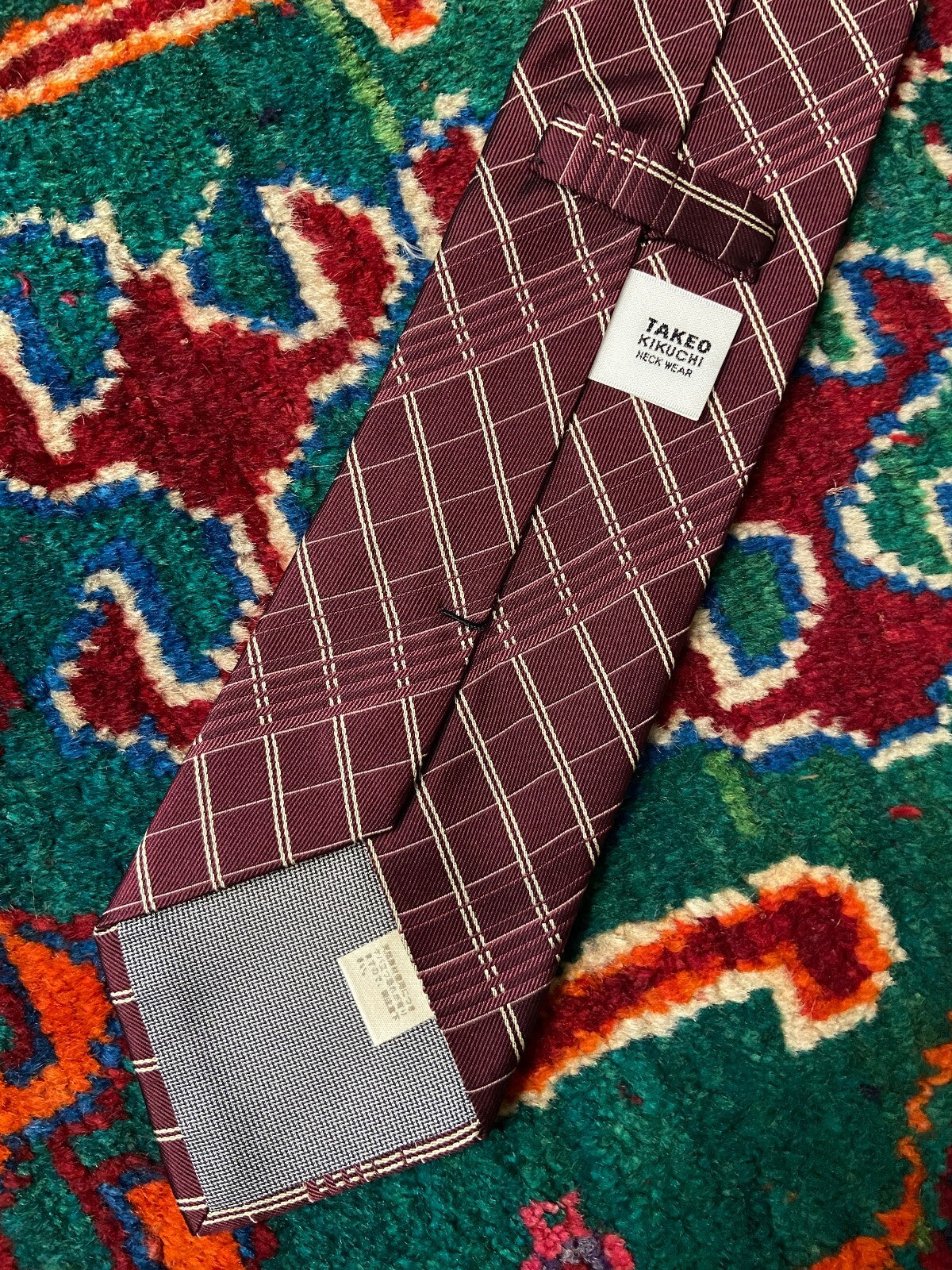 Vintage 1980s Takeo Kikuchi Silk Tie