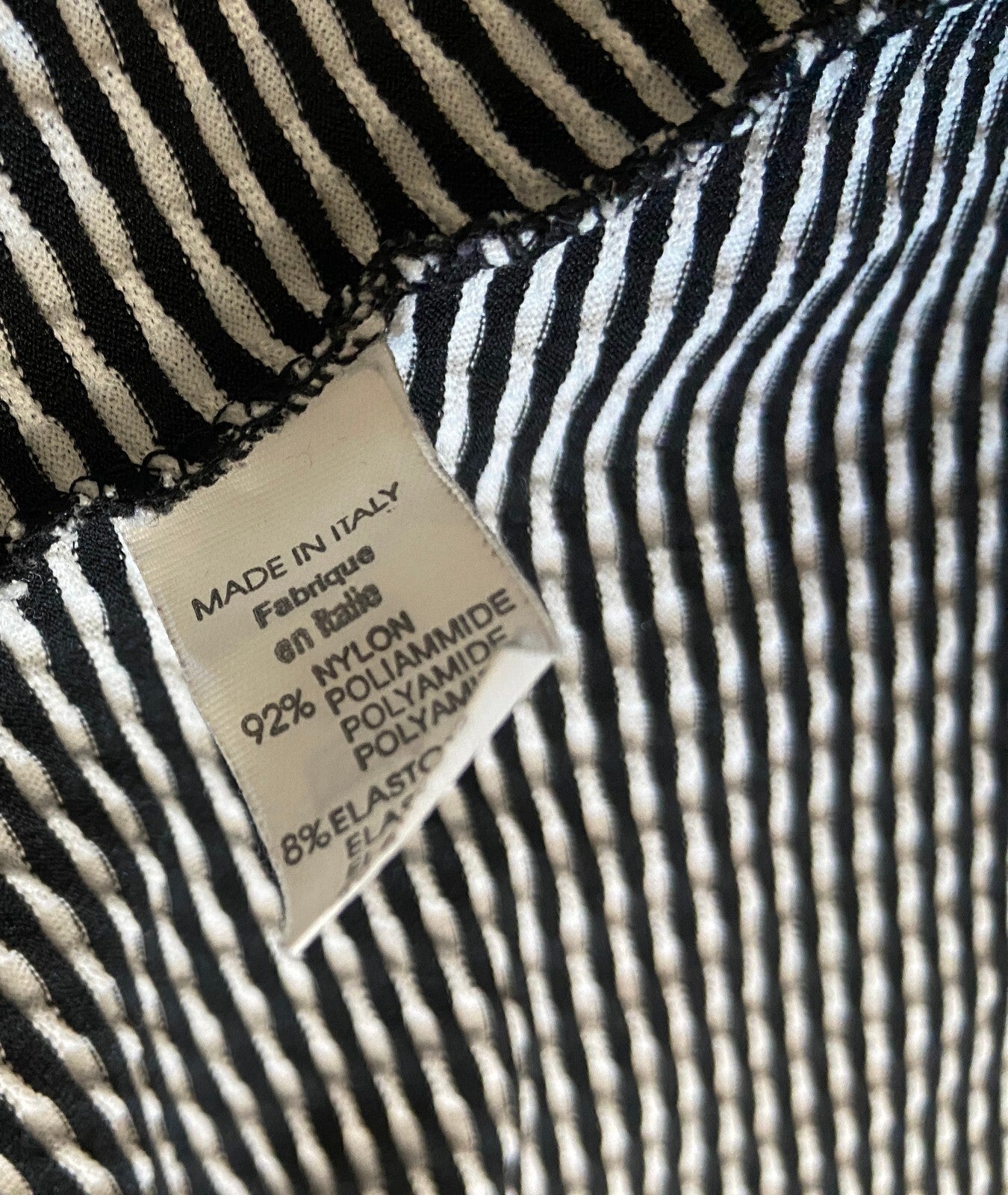 Vintage Italian Black & White Knit Shirt