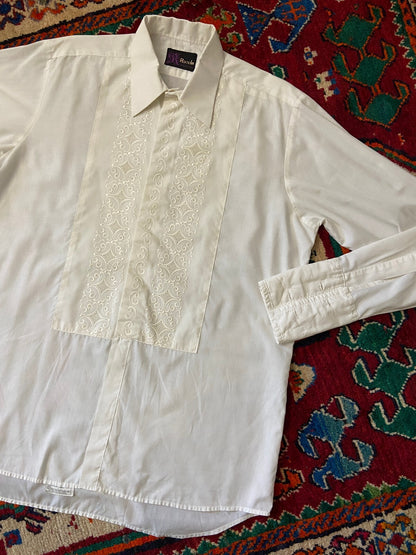 Vintage 1970s Embroidered Dress Shirt
