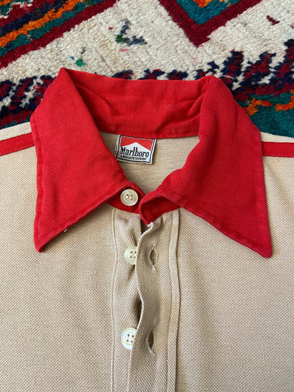 Vintage 1970s Rare Marlboro Andrea De Adamich Polo Top