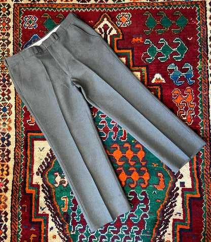 Vintage 1970s Grey Tesco Trousers W34 / L26